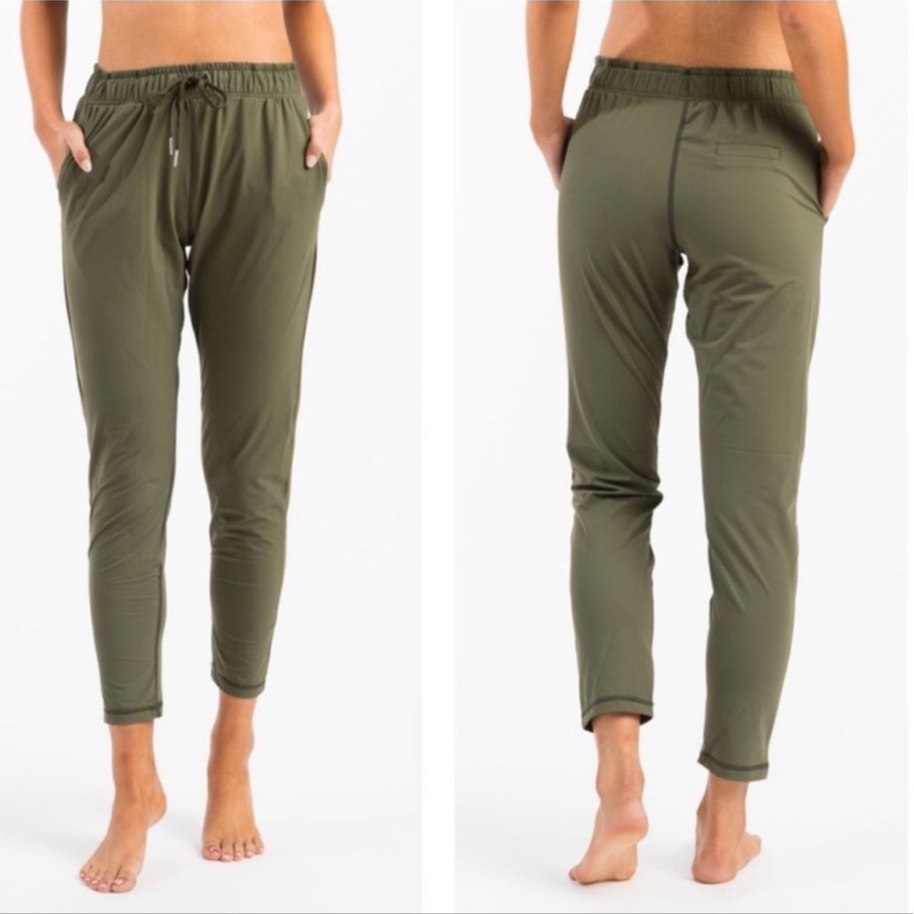 ZYIA Everywhere Pant Olive Green Jogger Pants Small